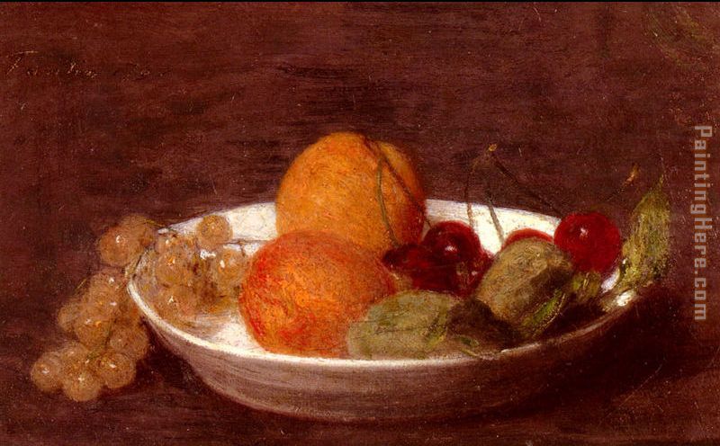 Henri Fantin-Latour A Bowl Of Fruit